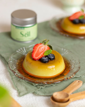 Matcha Cream Caramel | كريم كاراميل ماتشا