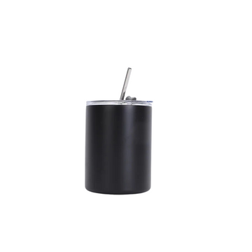Stainless Steel Tumbler with Lid & Straw