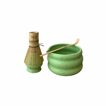 Poky Dot Matcha Set Green ( 4 pcs )