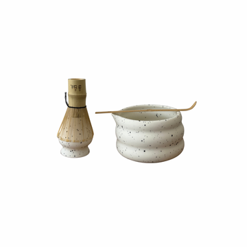 Poky Dot Matcha Set White ( 4 pcs )