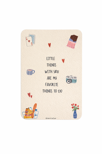 Little things with you card